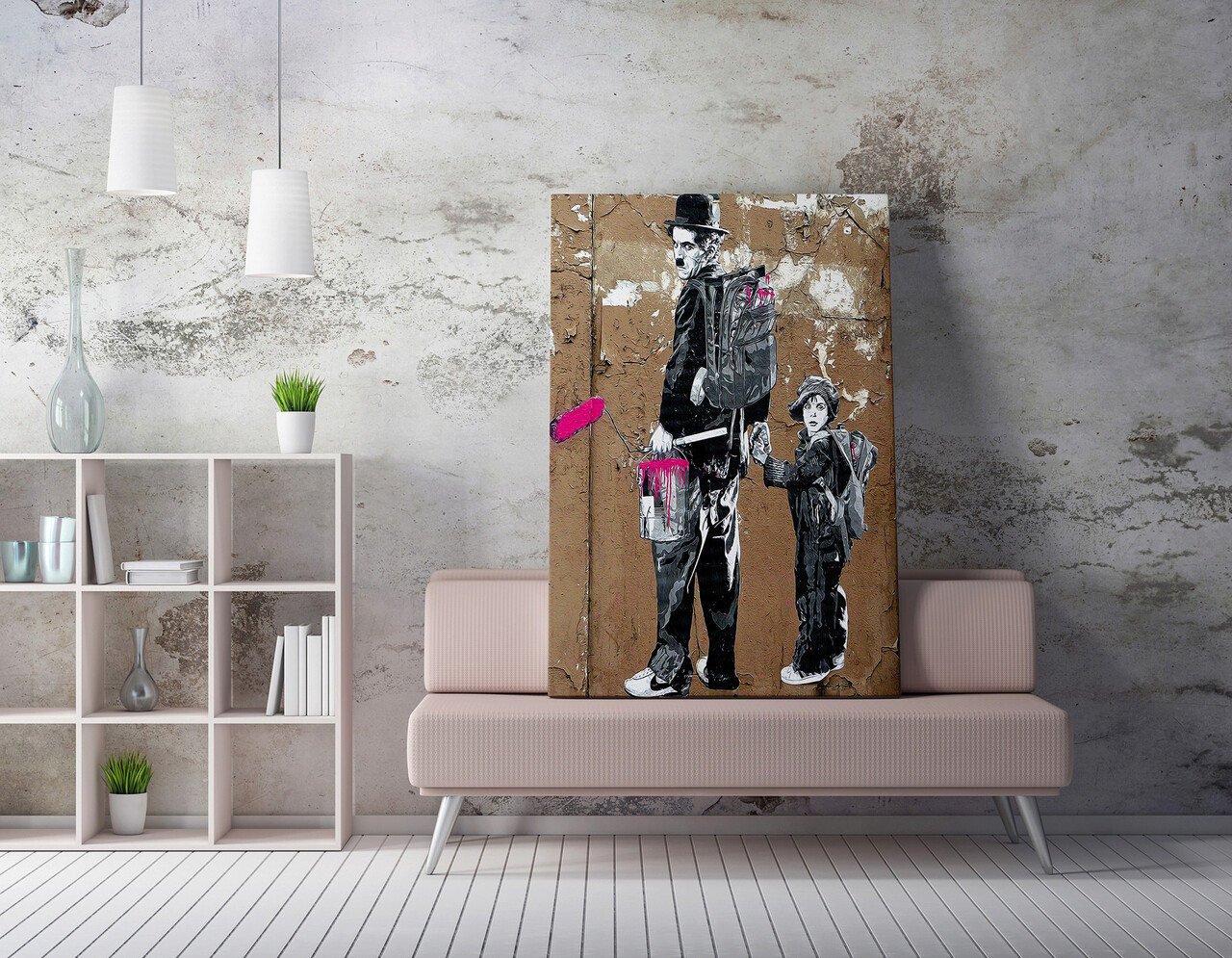 Tablou decorativ, WY57 (70 x 100), Canvas imprimat, Multicolor - imagine 6
